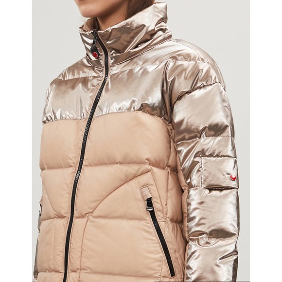 49 Winters Metallic Boxy Hooded Down Puffer Jacket 3 Large NWT $515 - Picture 3 of 11
